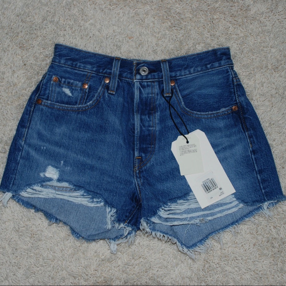 Levi 501 Jean Shorts High Rise NWT
